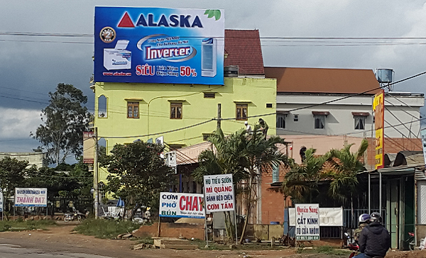 Bảng hiệu Alaska Lâm Đồng